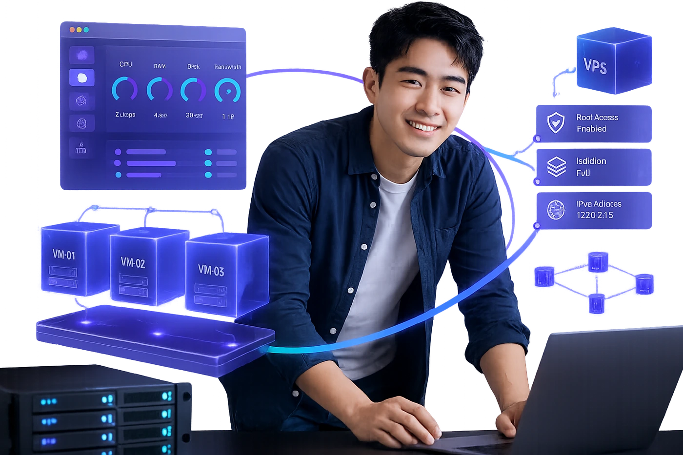 VPS hosting specialist with virtual server controls