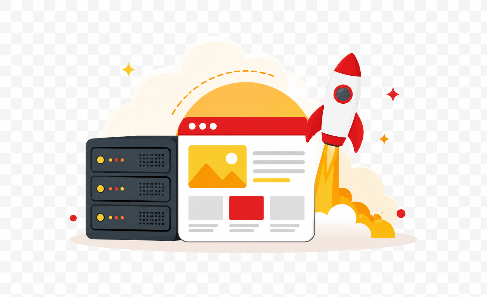 WordPress Hosting illustration